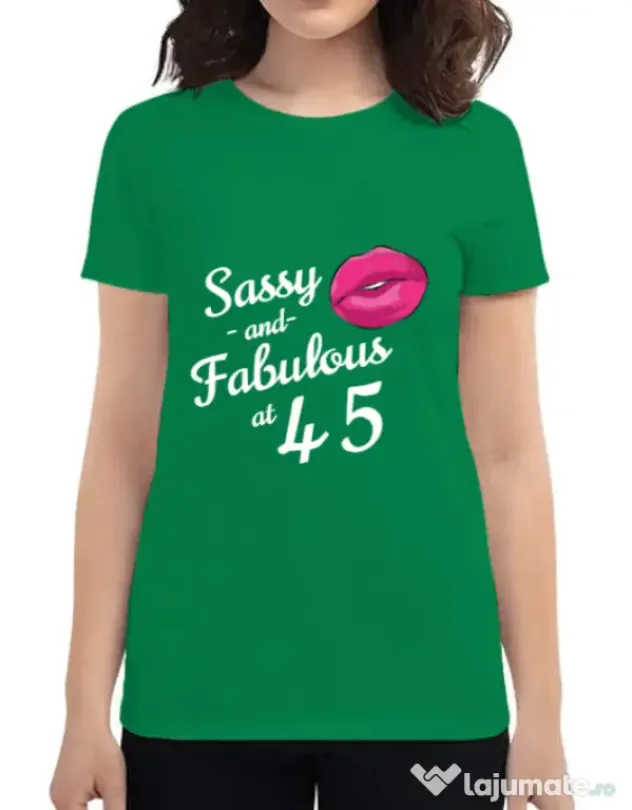 Tricou ADLER dama Sassy and fabulous Verde mediu