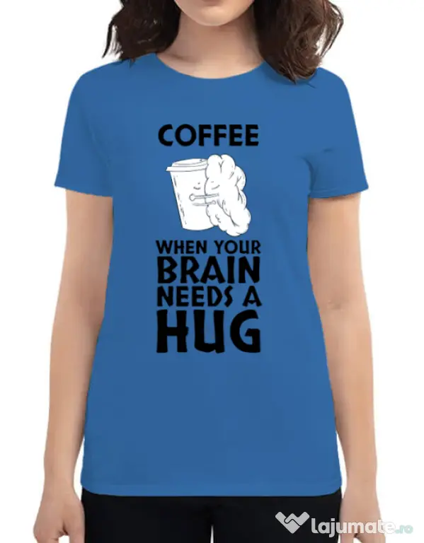 Tricou ADLER dama Coffee Albastru azuriu