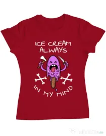 Tricou ADLER dama Always in my mind Rosu