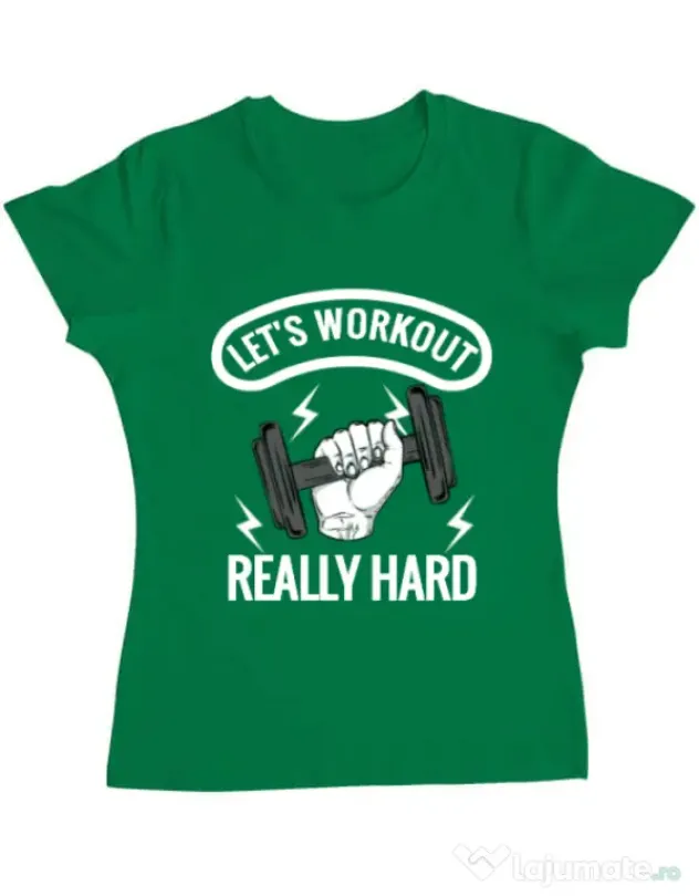 Tricou ADLER dama Let’s workout Verde mediu