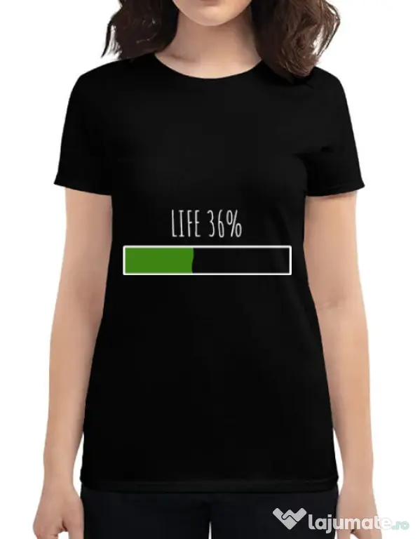 Tricou ADLER dama Life Negru