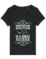 Tricou STANLEY STELLA dama Great nurse Negru