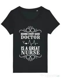 Tricou STANLEY STELLA dama Great nurse Negru