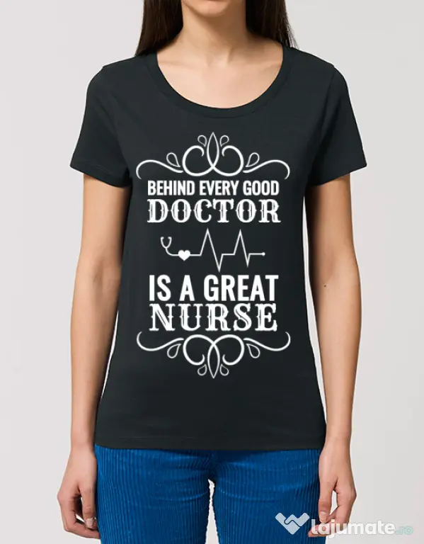 Tricou STANLEY STELLA dama Great nurse Negru