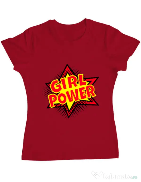 Tricou ADLER dama Girl power Rosu