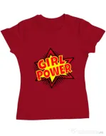 Tricou ADLER dama Girl power Rosu
