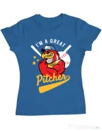 Tricou ADLER dama Great pitcher Albastru azuriu