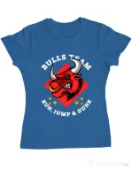 Tricou ADLER dama Run jump & dunk Albastru azuriu