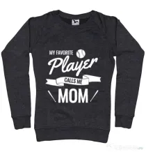 Bluza ADLER dama My favorite player Negru melanj