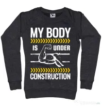 Bluza ADLER dama Under construction Negru melanj