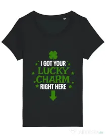 Tricou STANLEY STELLA dama Lucky charm Negru