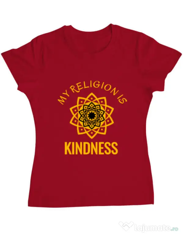 Tricou ADLER dama Kindness Rosu