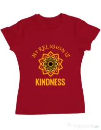 Tricou ADLER dama Kindness Rosu