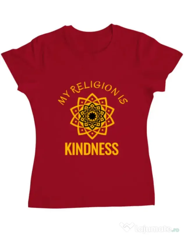 Tricou ADLER dama Kindness Rosu