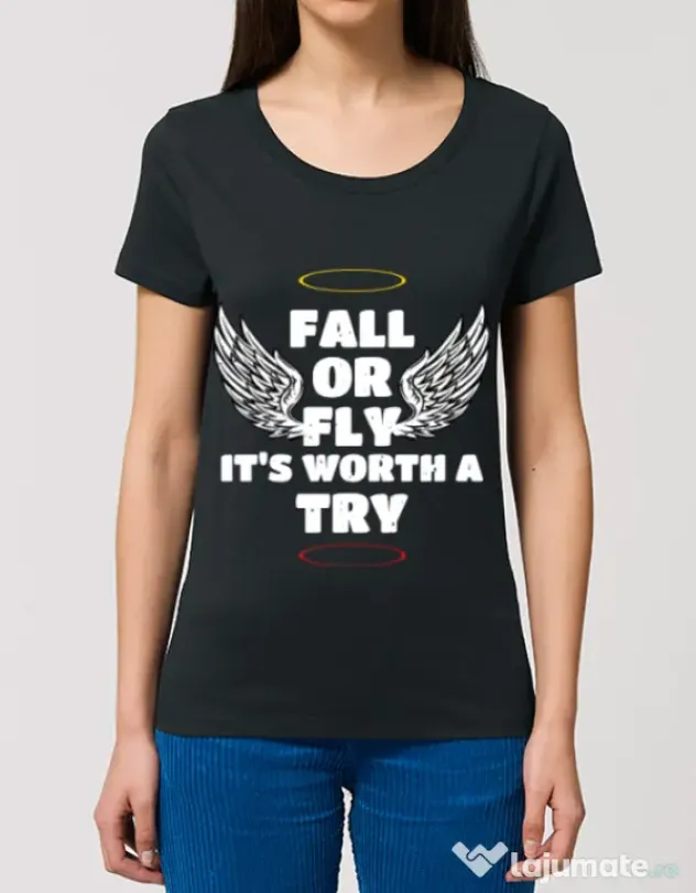 Tricou STANLEY STELLA dama Fall or fly Negru