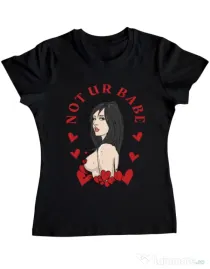 Tricou ADLER dama Not ur babe Negru