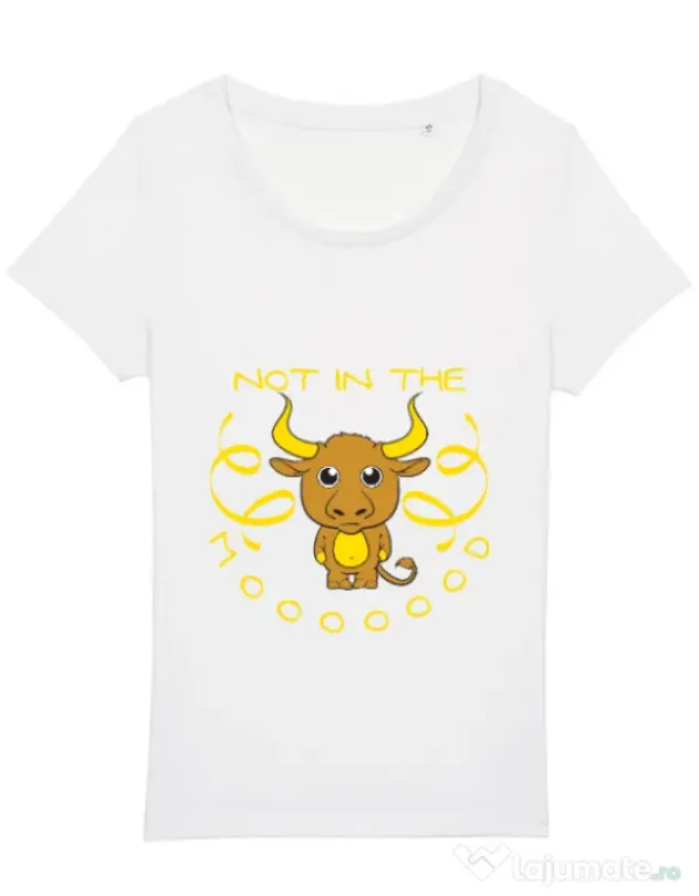 Tricou STANLEY STELLA dama Not in the mood Alb
