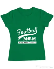 Tricou ADLER dama Football mom Verde mediu