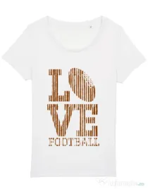 Tricou STANLEY STELLA dama Love football Alb
