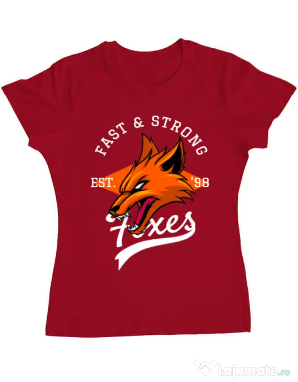 Tricou ADLER dama Fast and strong Rosu