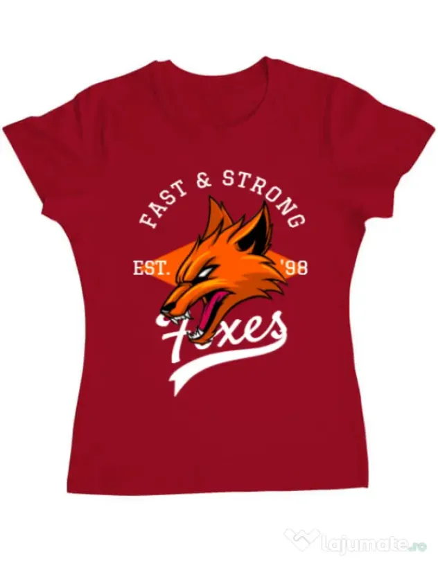 Tricou ADLER dama Fast and strong Rosu