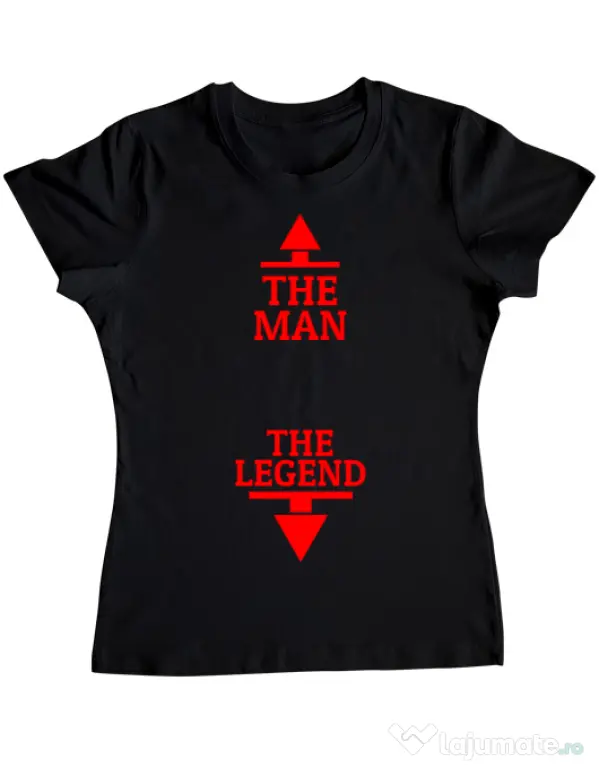 Tricou ADLER dama The man the legend Negru