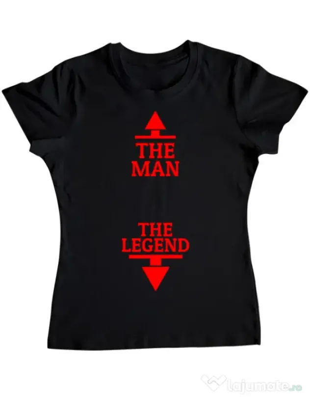 Tricou ADLER dama The man the legend Negru