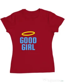 Tricou ADLER dama Good girl Rosu