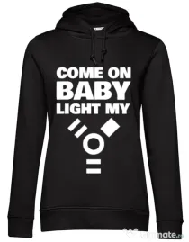 Hoodie dama cu gluga Come on baby Negru