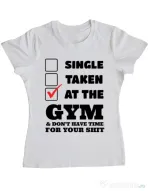 Tricou ADLER dama At the gym Alb