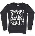 Bluza ADLER dama Train like a beast Negru melanj