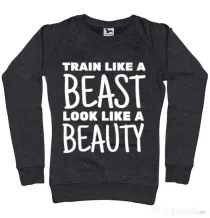 Bluza ADLER dama Train like a beast Negru melanj