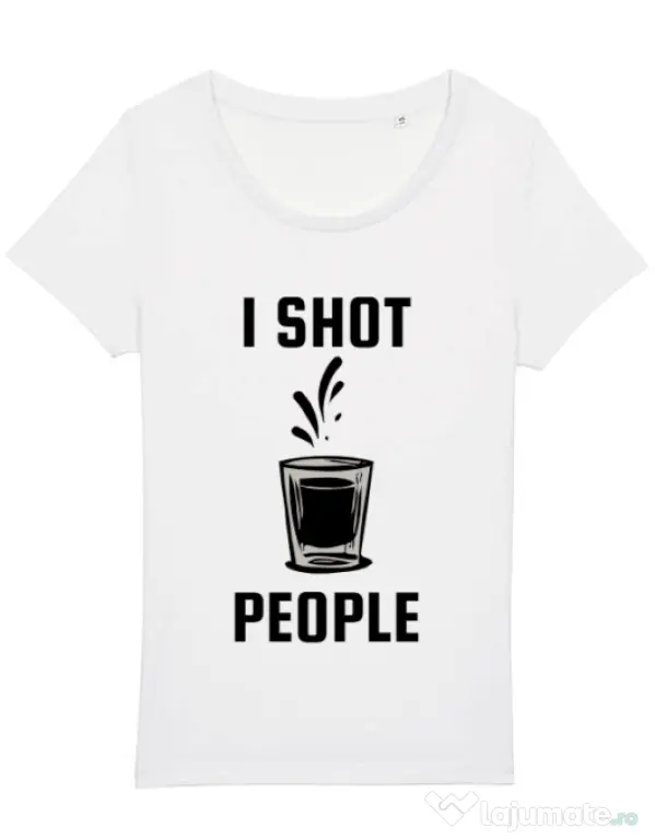 Tricou STANLEY STELLA dama I shot people Alb