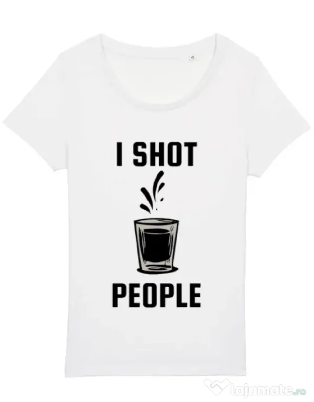 Tricou STANLEY STELLA dama I shot people Alb