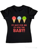 Tricou ADLER dama For the baby Negru