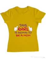 Tricou ADLER dama Future Mom Galben