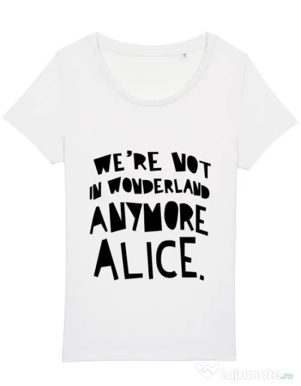 Tricou STANLEY STELLA dama Not in wonderland Alb