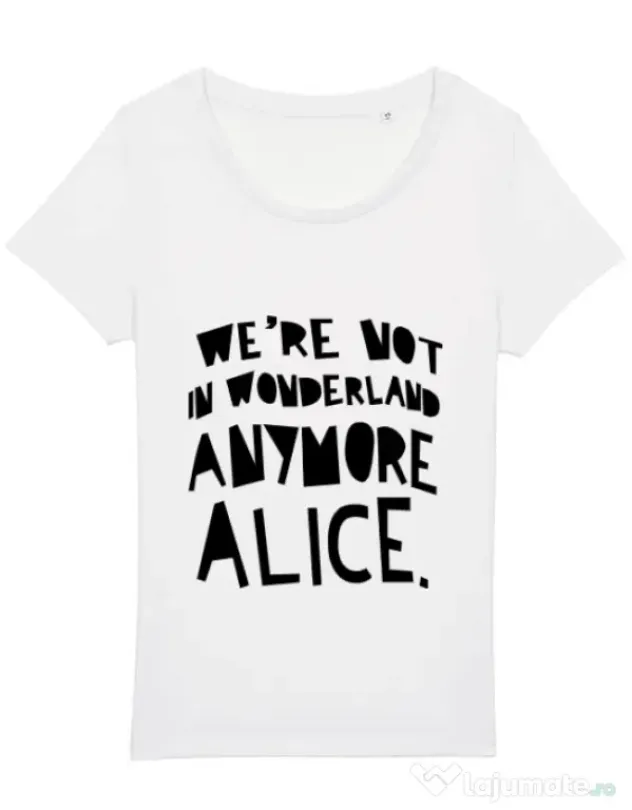 Tricou STANLEY STELLA dama Not in wonderland Alb