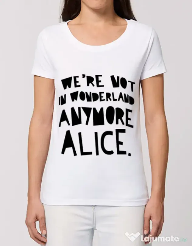 Tricou STANLEY STELLA dama Not in wonderland Alb