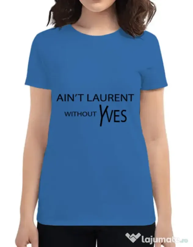 Tricou ADLER dama Yves saint laurent Albastru azuriu