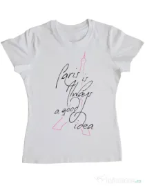 Tricou ADLER dama Always paris Alb