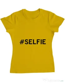 Tricou ADLER dama Selfie Galben