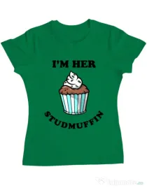 Tricou ADLER dama Her studmuffin Verde mediu