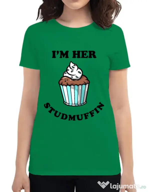Tricou ADLER dama Her studmuffin Verde mediu