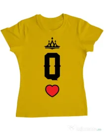 Tricou ADLER dama Queen Galben