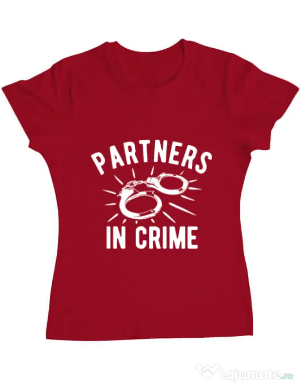 Tricou ADLER dama Partners in crime 2 Rosu