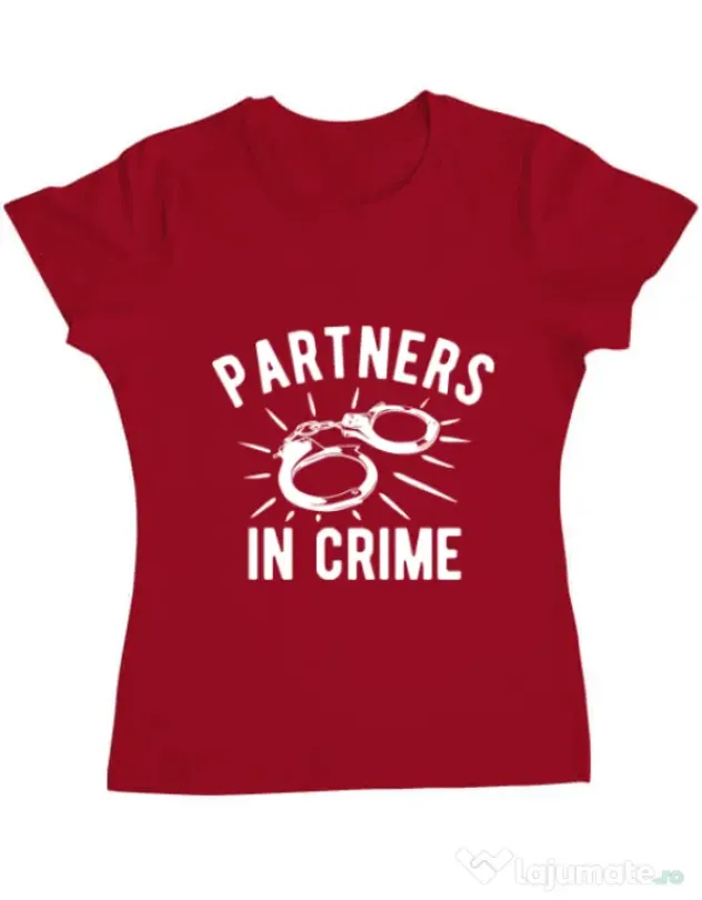 Tricou ADLER dama Partners in crime 2 Rosu
