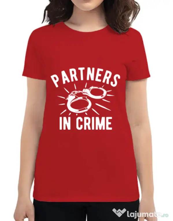 Tricou ADLER dama Partners in crime 2 Rosu