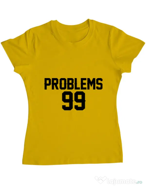 Tricou ADLER dama 99 Problems Galben