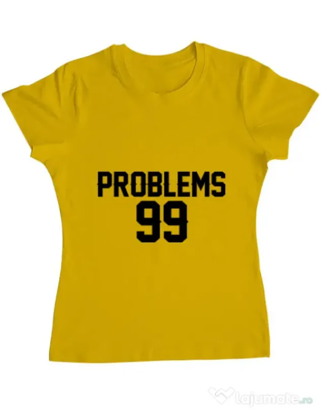 Tricou ADLER dama 99 Problems Galben